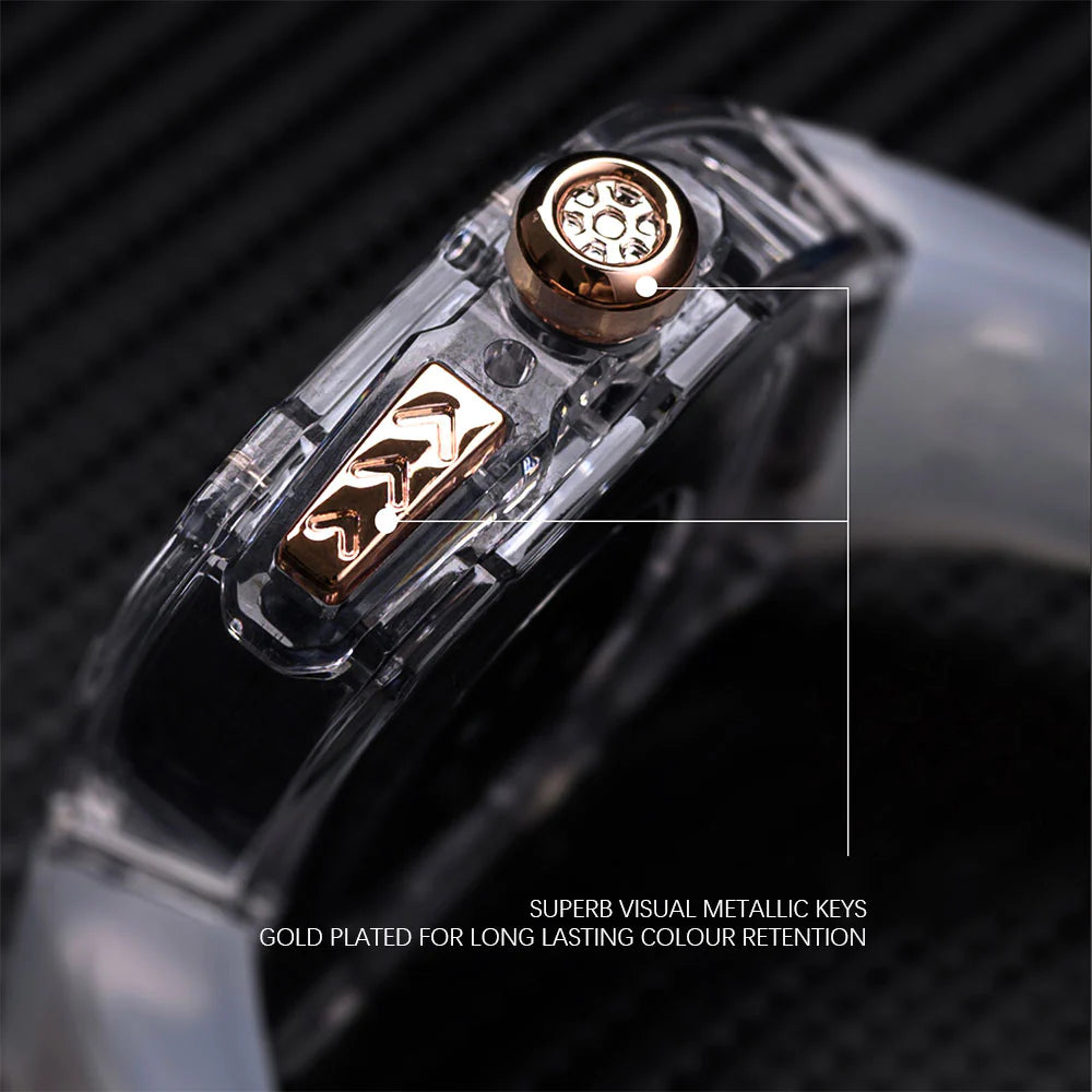 Luxury Modification Glacier Case With Transparent Straps For iWatch (49MM)