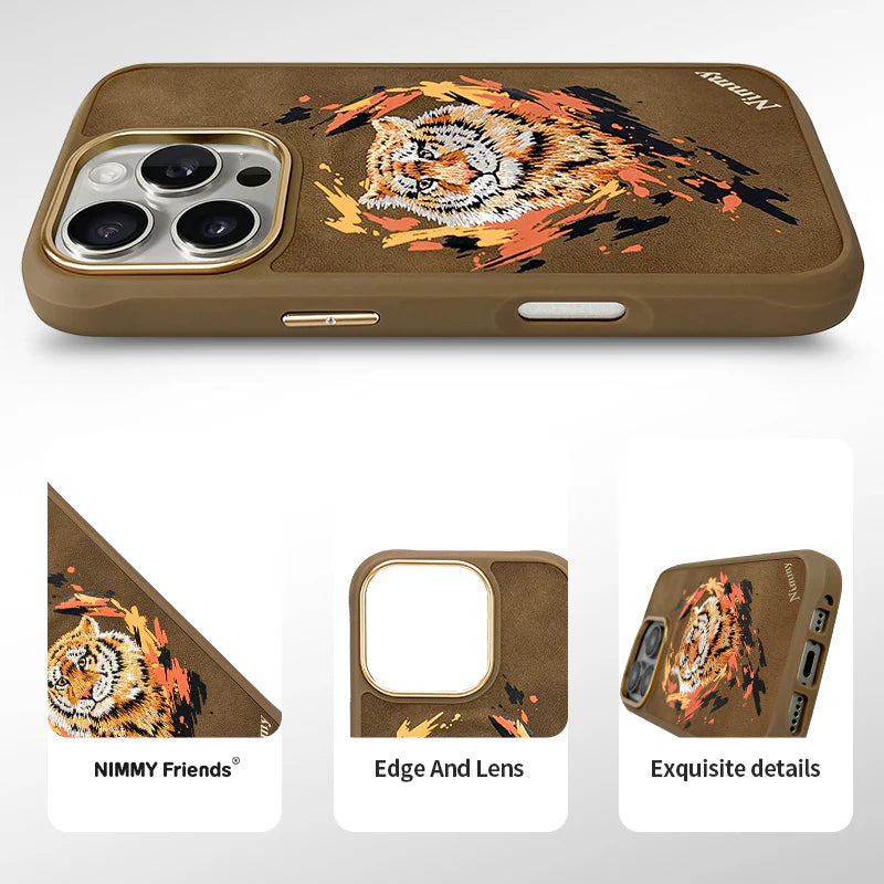Wild Embroidery Case With MagSafe For iPhone