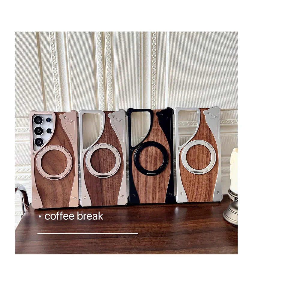 WoodMetalBlend Case With Stand