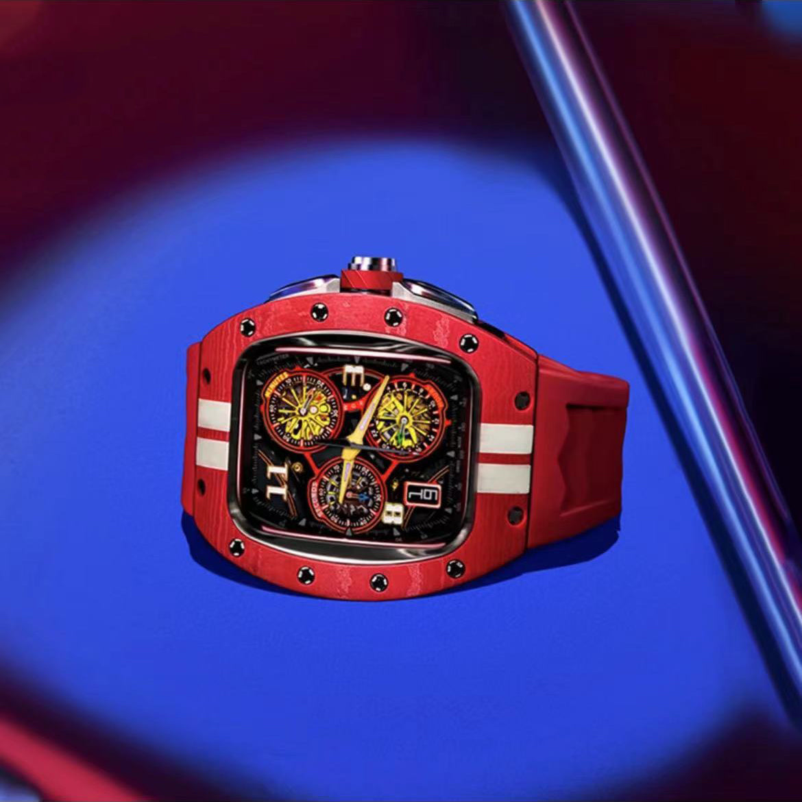 44 - 45 MM New Racing Series - Luxury Carbon Fiber Watch Case