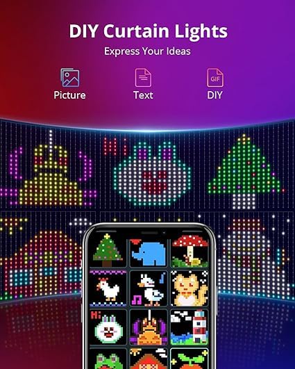 Auriglo Curtain Lights App Controlled