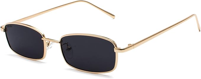 SlimMetal Black Tinted Sunglasses By Auriglo