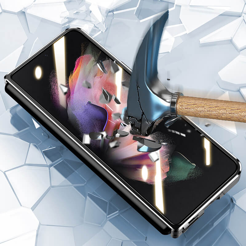 Brushed Metal Case For Samsung Fold