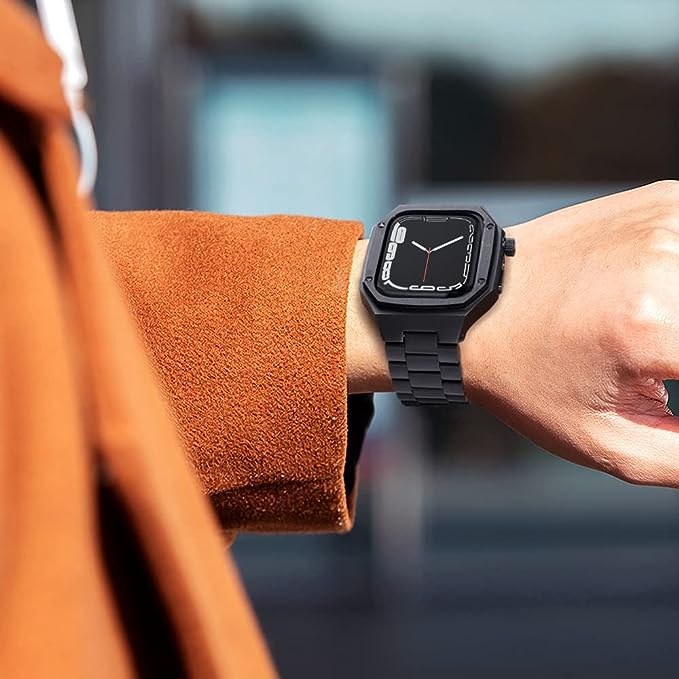 Auriglo Style 40MM New Black Stainless Steel Case