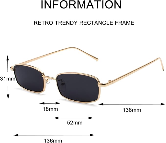 SlimMetal Black Tinted Sunglasses By Auriglo