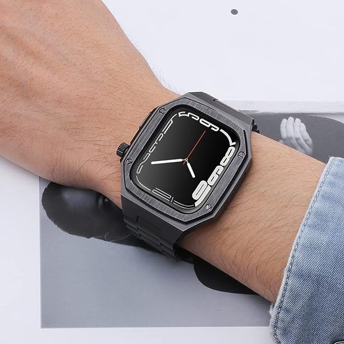 Auriglo Style 40MM New Black Stainless Steel Case