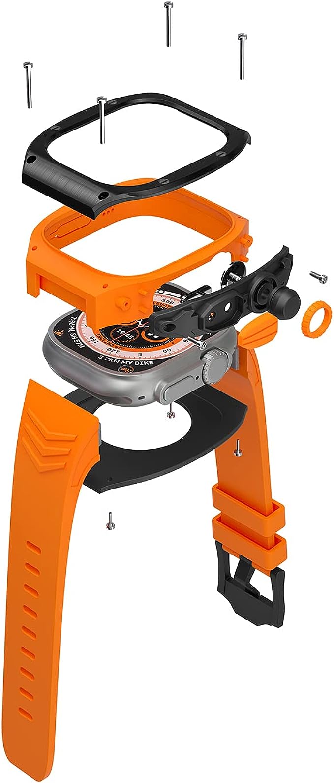 Auriglo Ultra Watch Premium Casing Kit – 49MM ORANGE