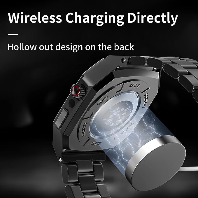 Auriglo Style 40MM New Black Stainless Steel Case