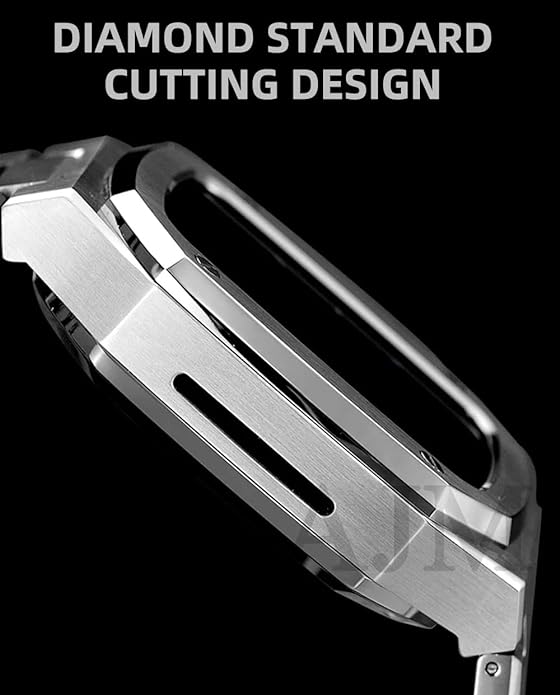 Auriglo Premium Metal Case And Stainless Steel Straps ( 44MM) new gold
