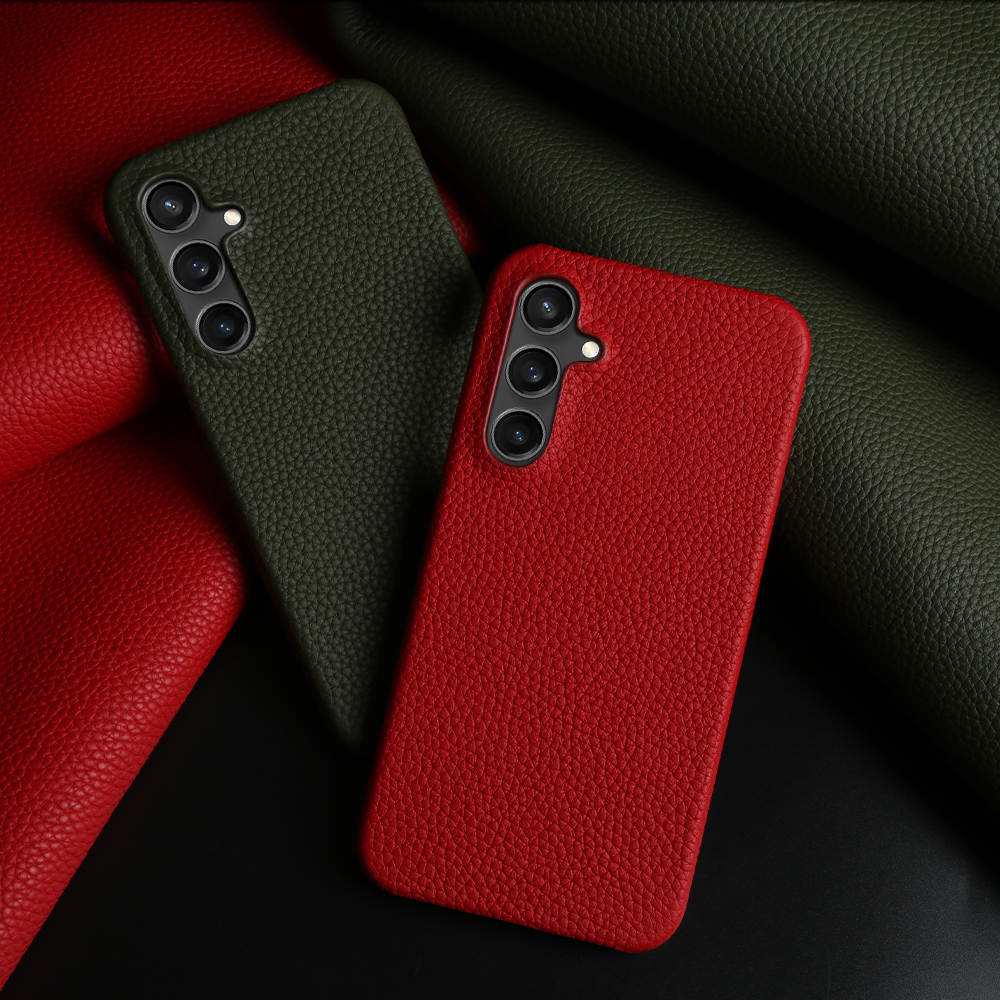 Luxury Real Leather S Series Phone Case For Samsung Z Fold (Lychee Pattern)