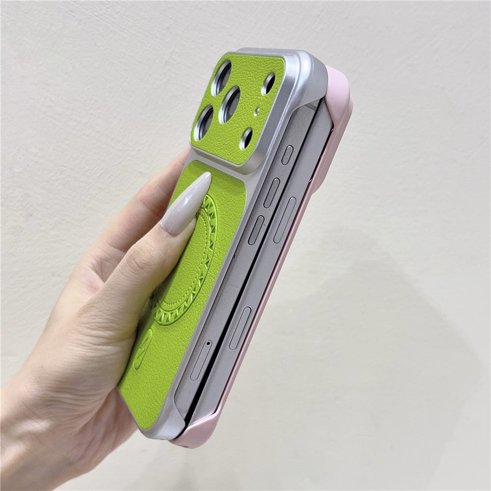 Borderless Litchi Texture PU Leather Case For iPhone