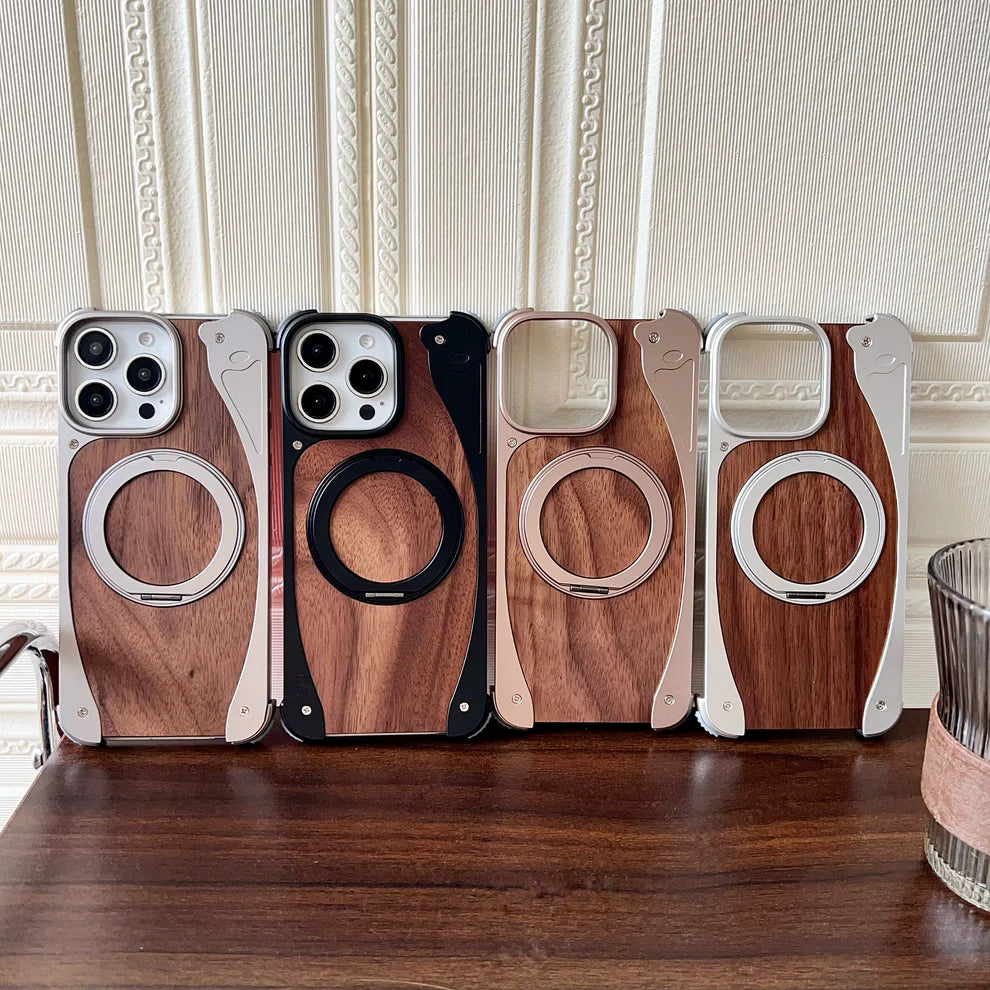 WoodMetalBlend Case With Stand