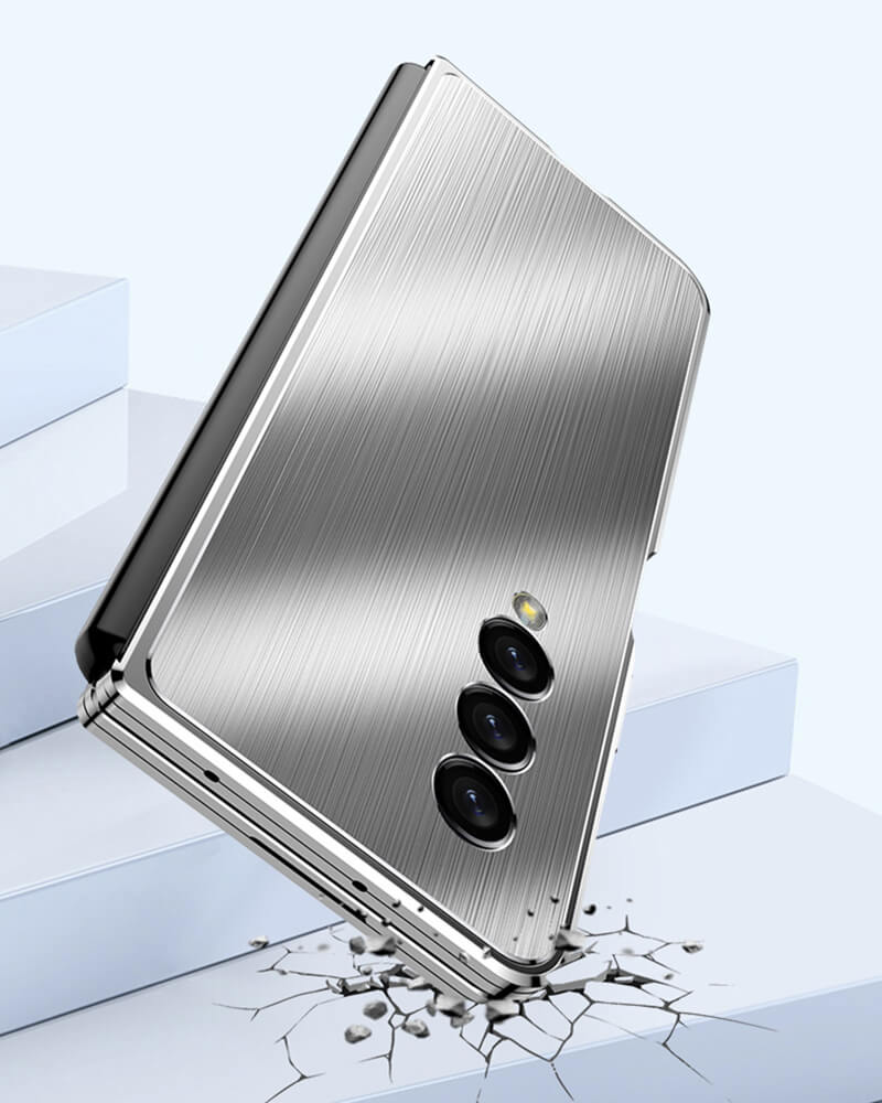 Brushed Metal Case For Samsung Fold
