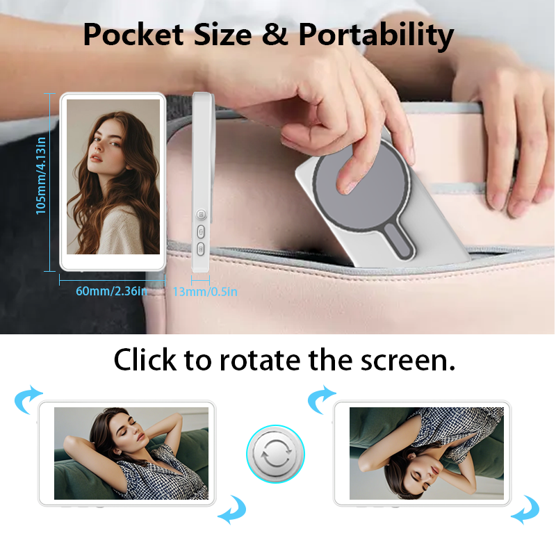 Pro Ultra Vlog Selfie Monitor Screen For iPhone And Android (touchscreen)