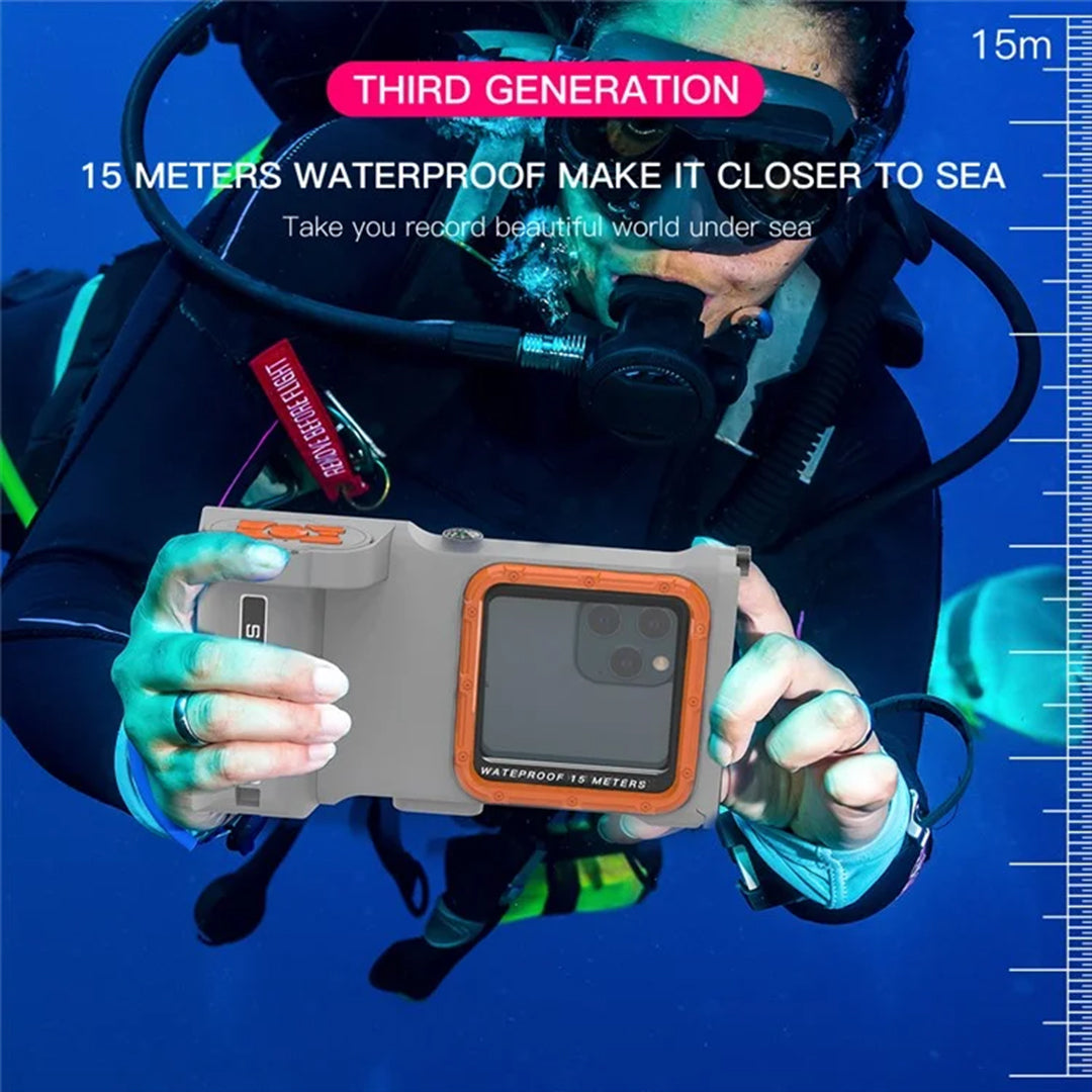SHELLBOX 15M IPX8 Waterproof Case for iPhone With Bluetooth Camera Module