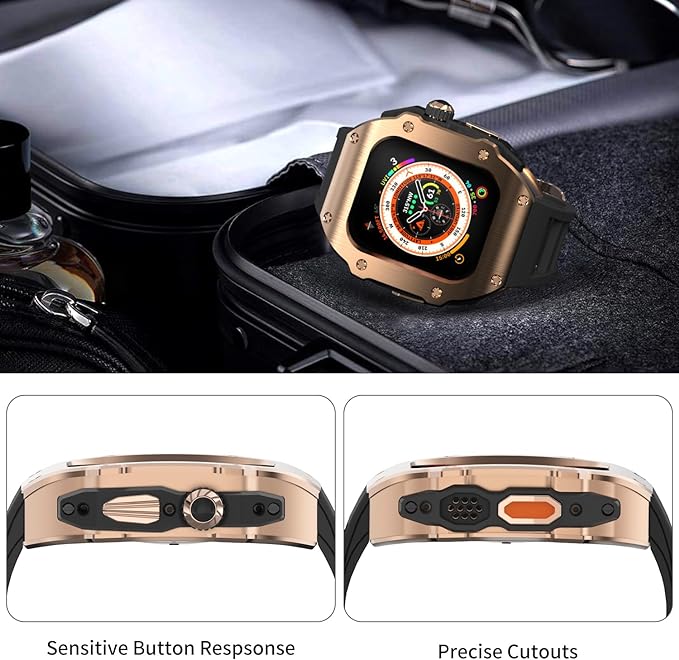 44-45 MM Stainless Steel Case With Silicon Strap