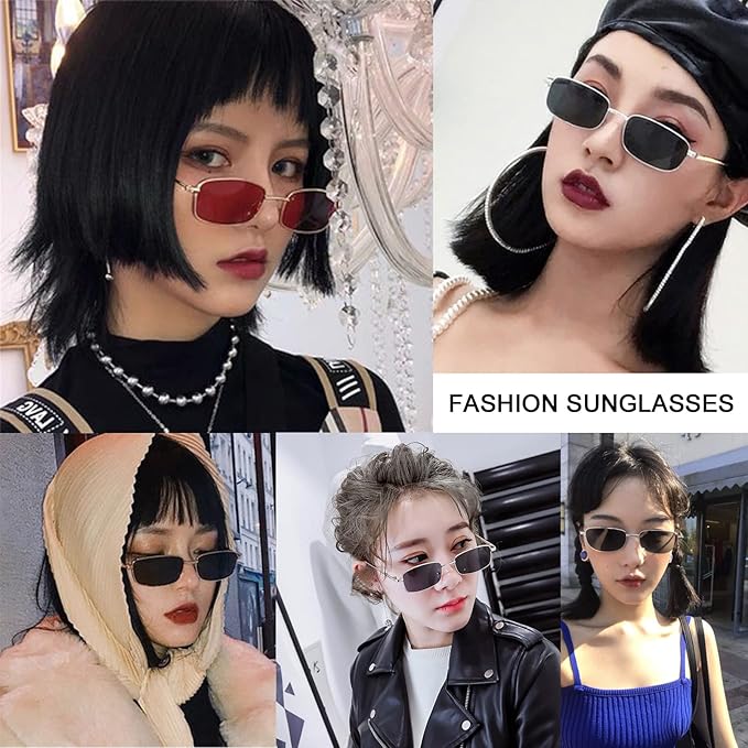 SlimMetal Black Tinted Sunglasses By Auriglo