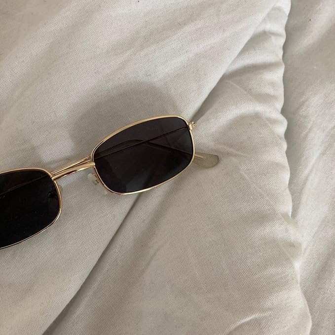 SlimMetal Black Tinted Sunglasses By Auriglo