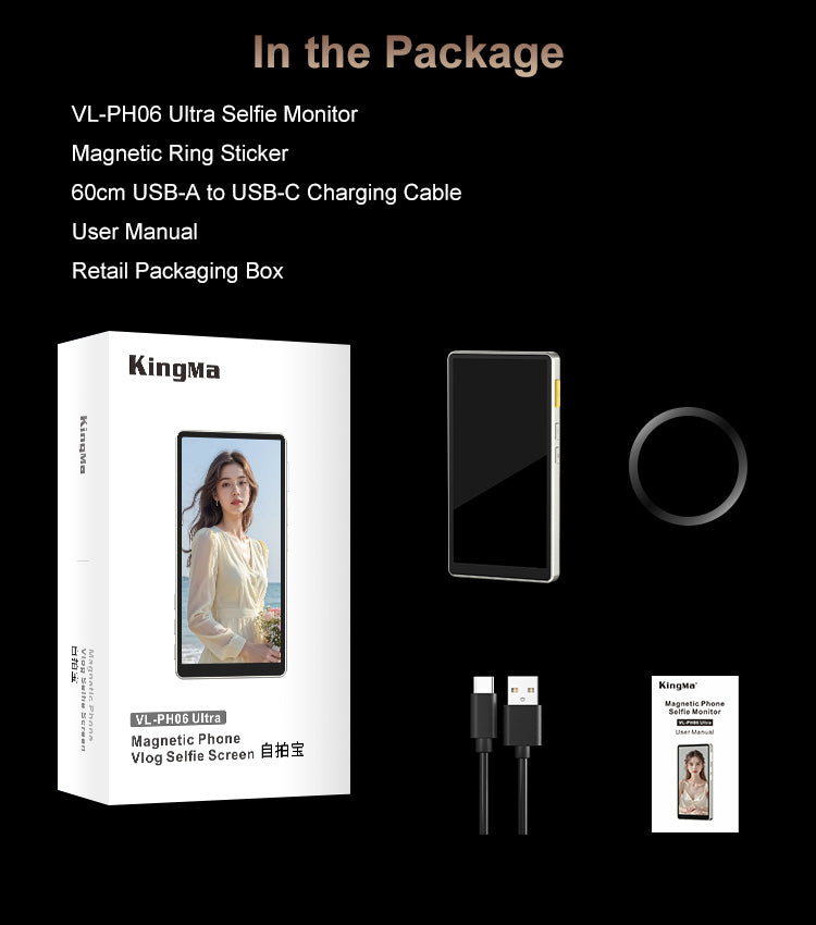 Pro Vlog Selfie Monitor Screen For iPhone And Android (bigger screen)