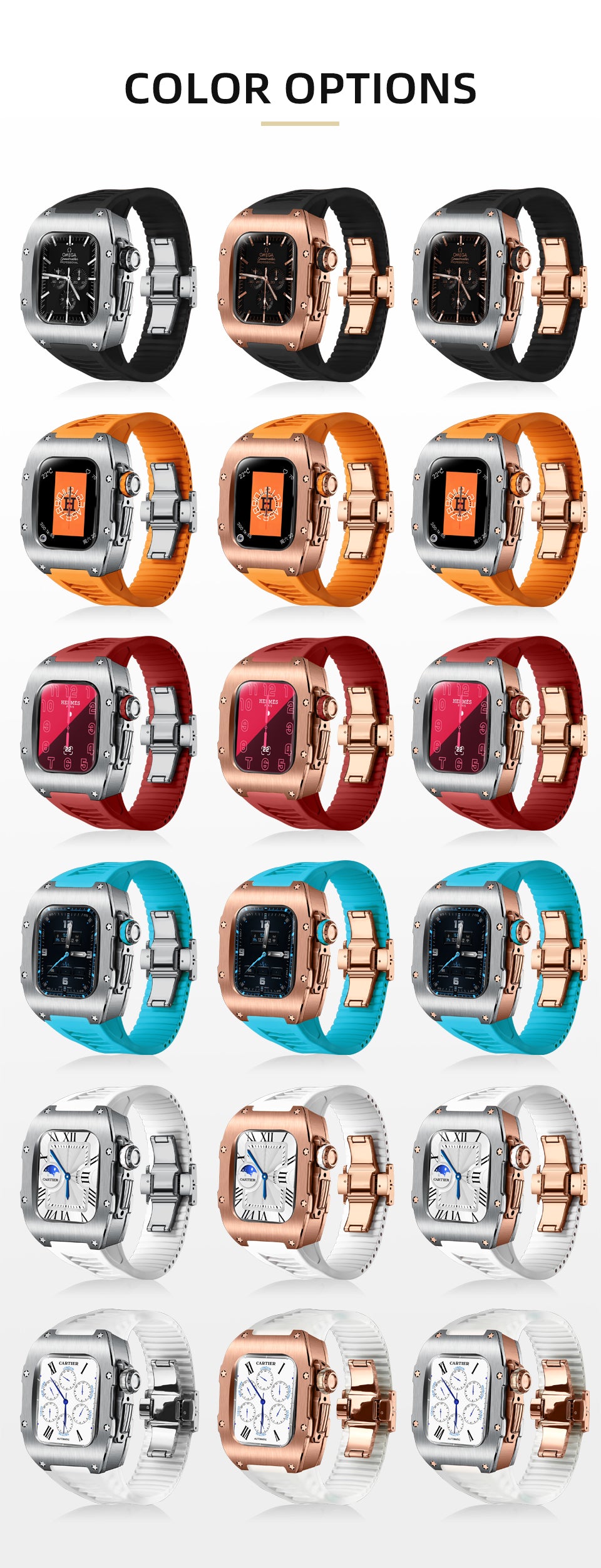 Style Luxury Titanium Satinless Steel Case (40/41 MM)