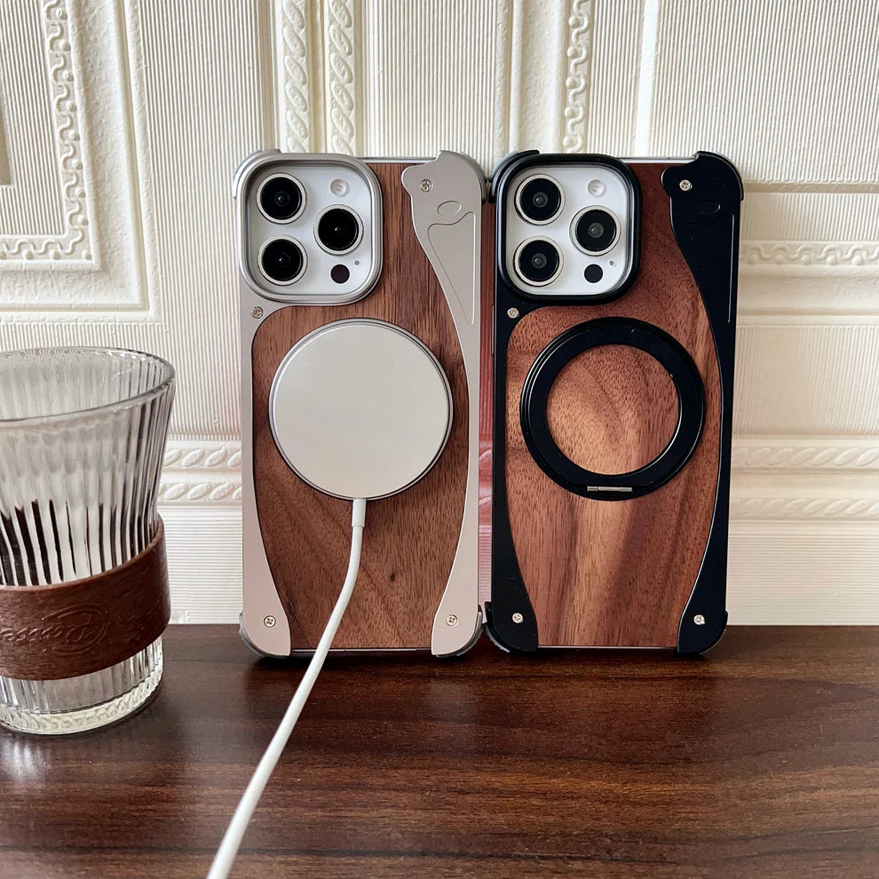 WoodMetalBlend Case With Stand