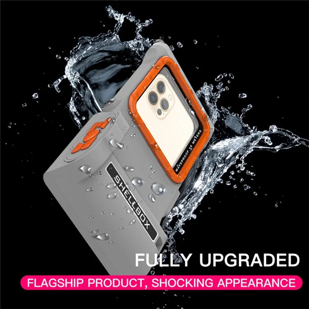 SHELLBOX 15M IPX8 Waterproof Case for iPhone With Bluetooth Camera Module