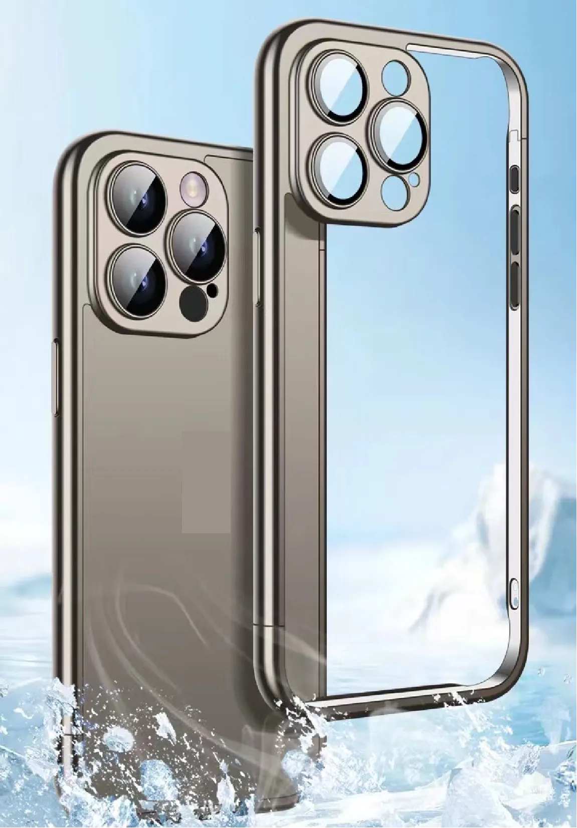 PC Electroplated Frame Case For iPhone