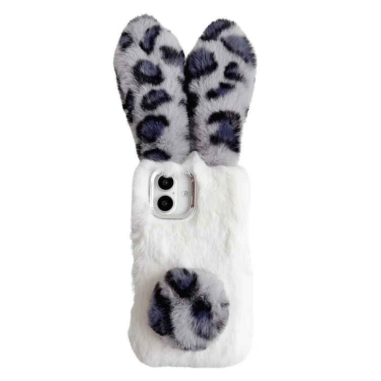 Bunny Ears Fluffy Furry Case For iPhone