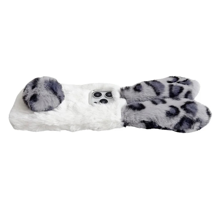 Bunny Ears Fluffy Furry Case For iPhone