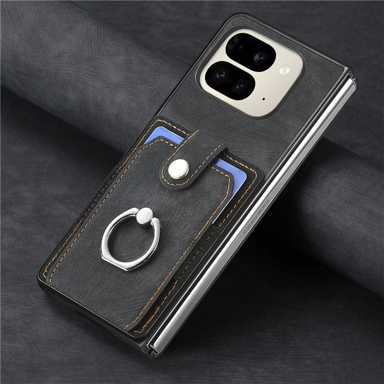 Leather+PC Non-Slip Protective Case With Card Slots For Google