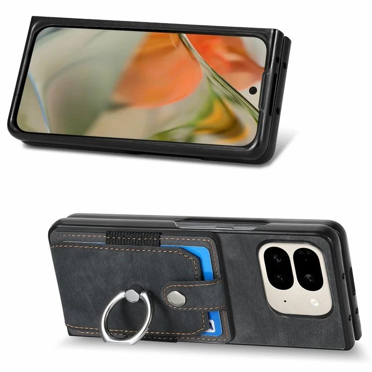 Leather+PC Non-Slip Protective Case With Card Slots For Google