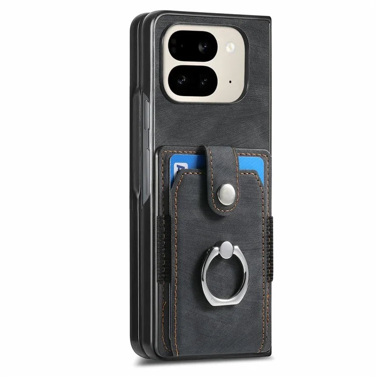 Leather+PC Non-Slip Protective Case With Card Slots For Google