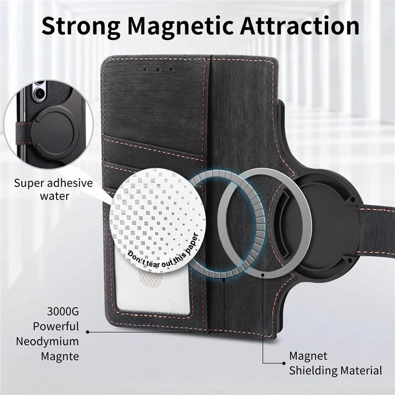 ZipperDetachable Flip Case For Samsung Fold