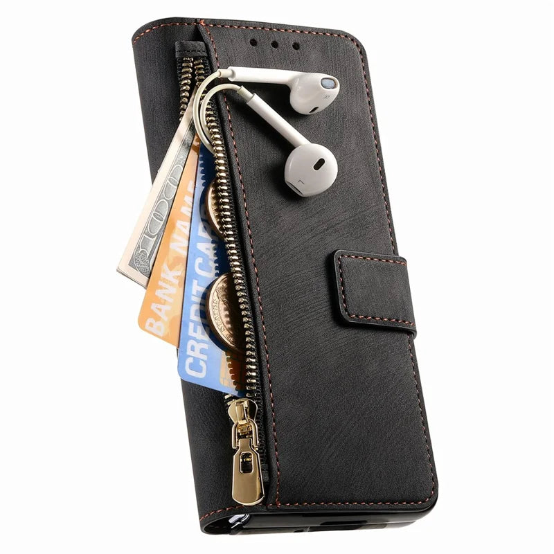 ZipperDetachable Flip Case For Samsung Fold