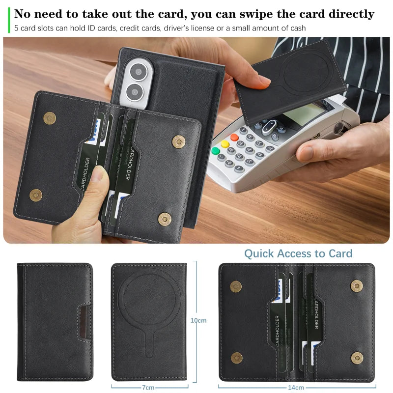 Bifold Card Holder Case For Samsung Fold