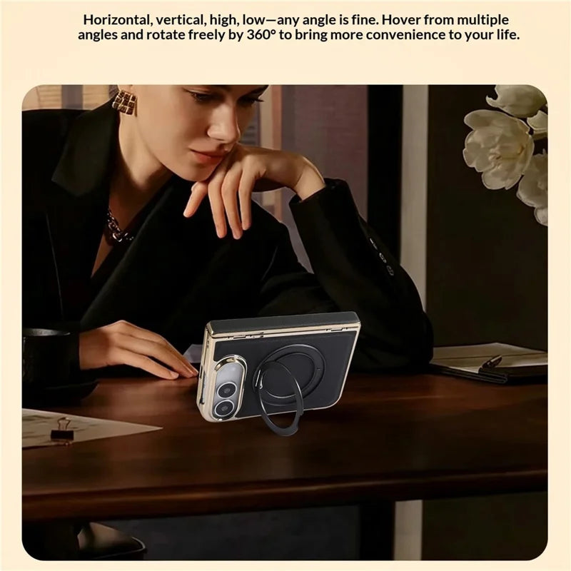 Leather Kickstand Case For iPhone Duo
