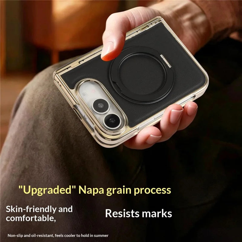 Leather Kickstand Case For iPhone Duo