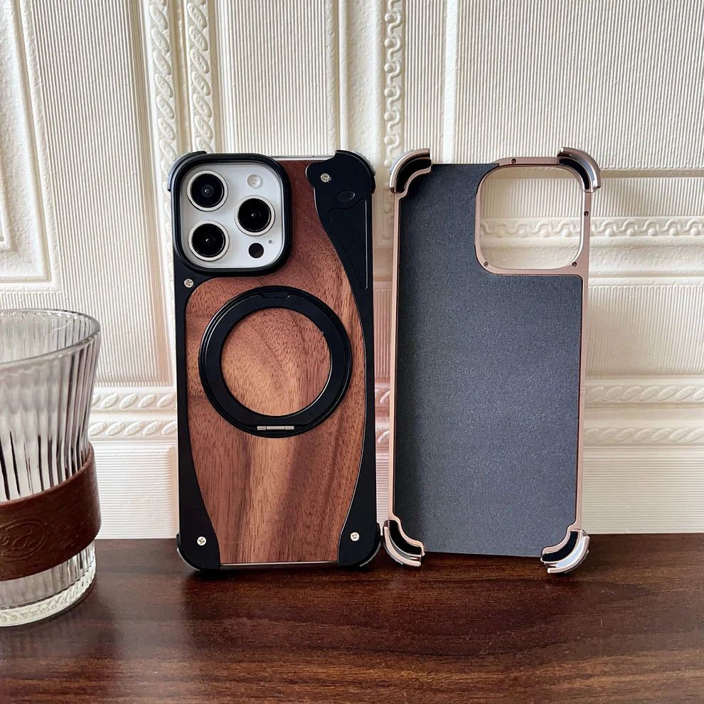 WoodMetalBlend Case With Stand