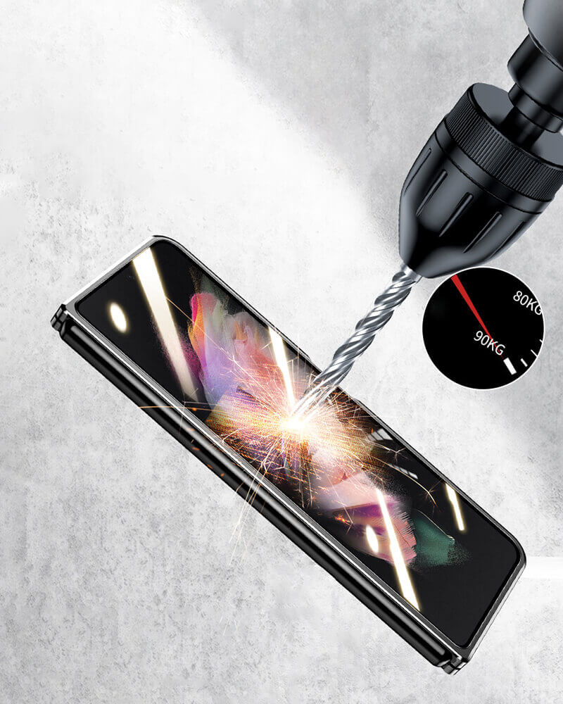 Brushed Metal Case For Samsung Fold