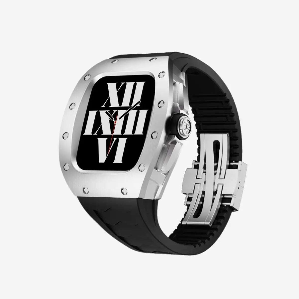 Luxury 45mm/44mm Titanium Stainless Steel Case Watch Strap
