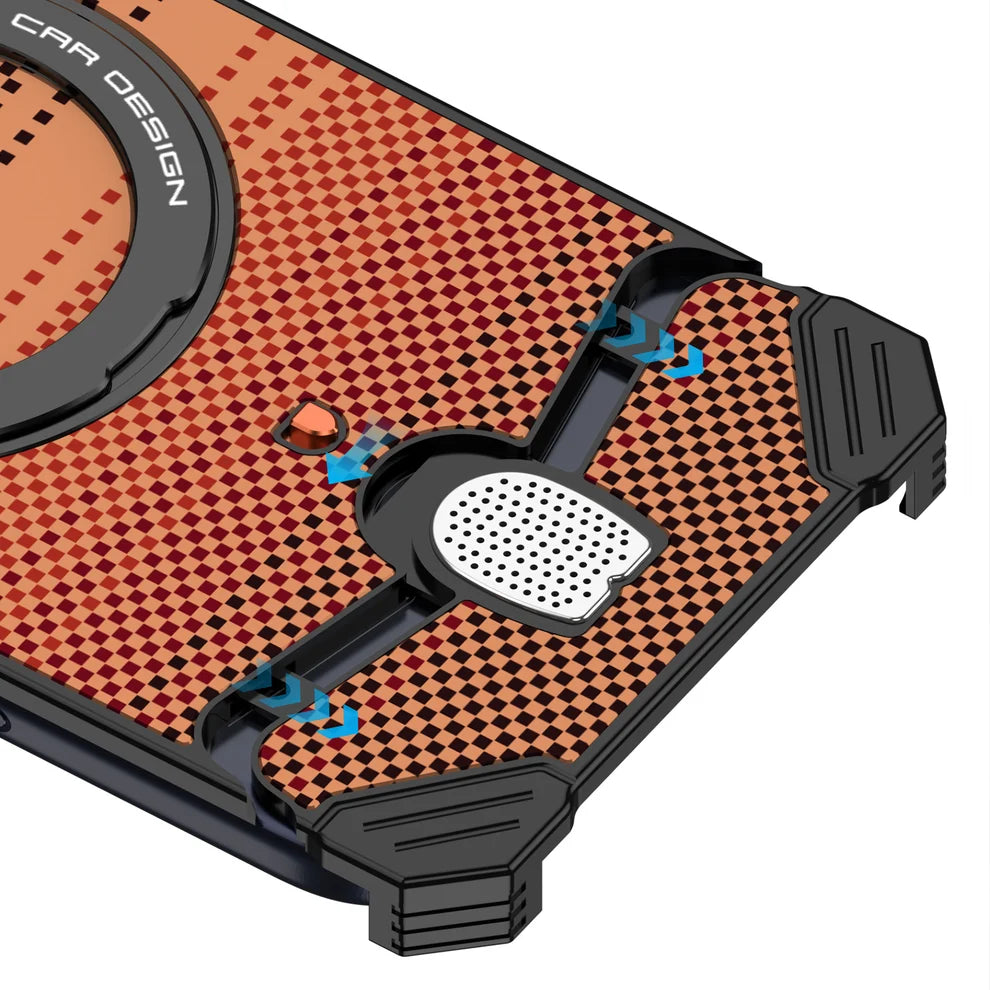 MetalKevlar Texture Hypercar Design Case For iPhone