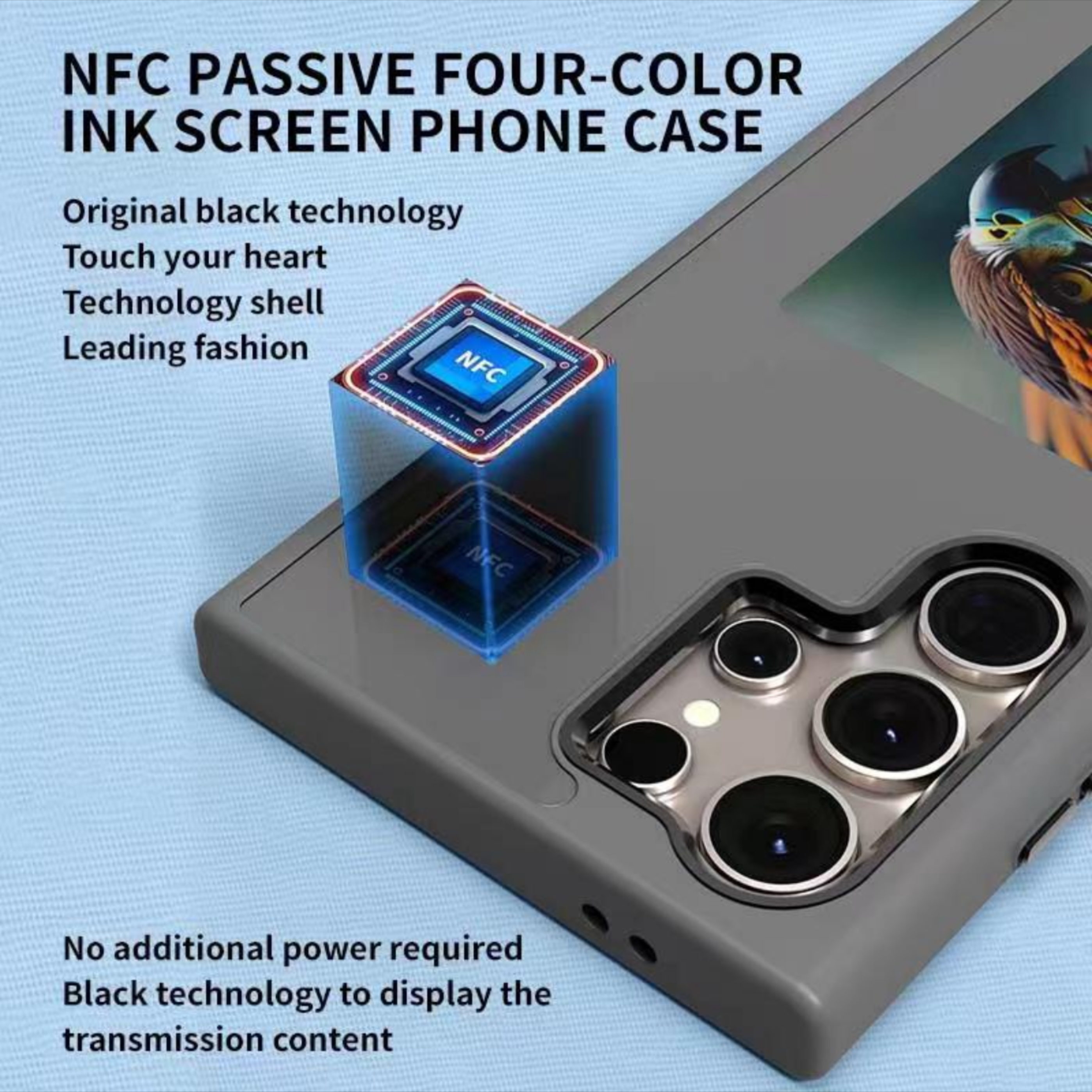 Smart DIY Magic Samsung Cover E-Ink Technology - NFC Enabled