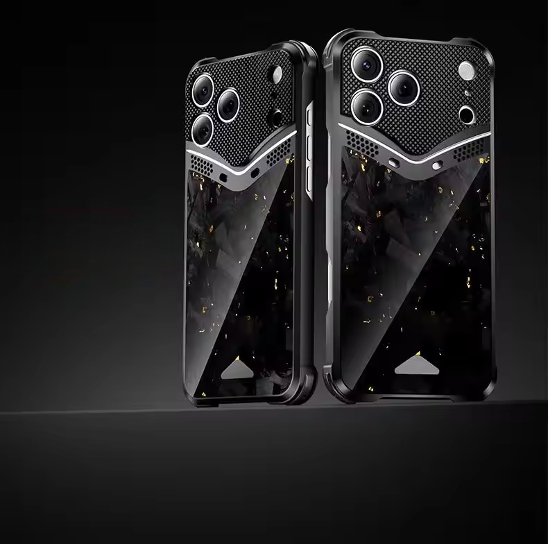 CarbonCore Metal Armor Case For iPhone