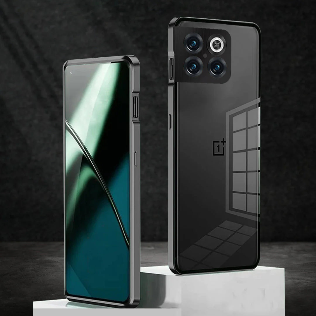 Aluminium Frame Glass Back Case For OnePlus