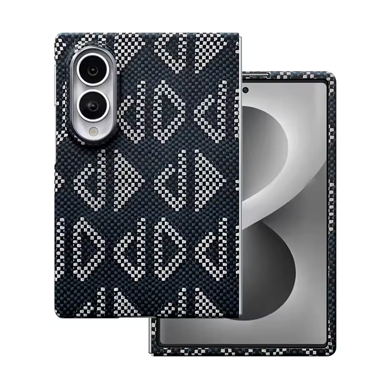 Colour Magnetic Carbon Fiber Case For Samsung Fold