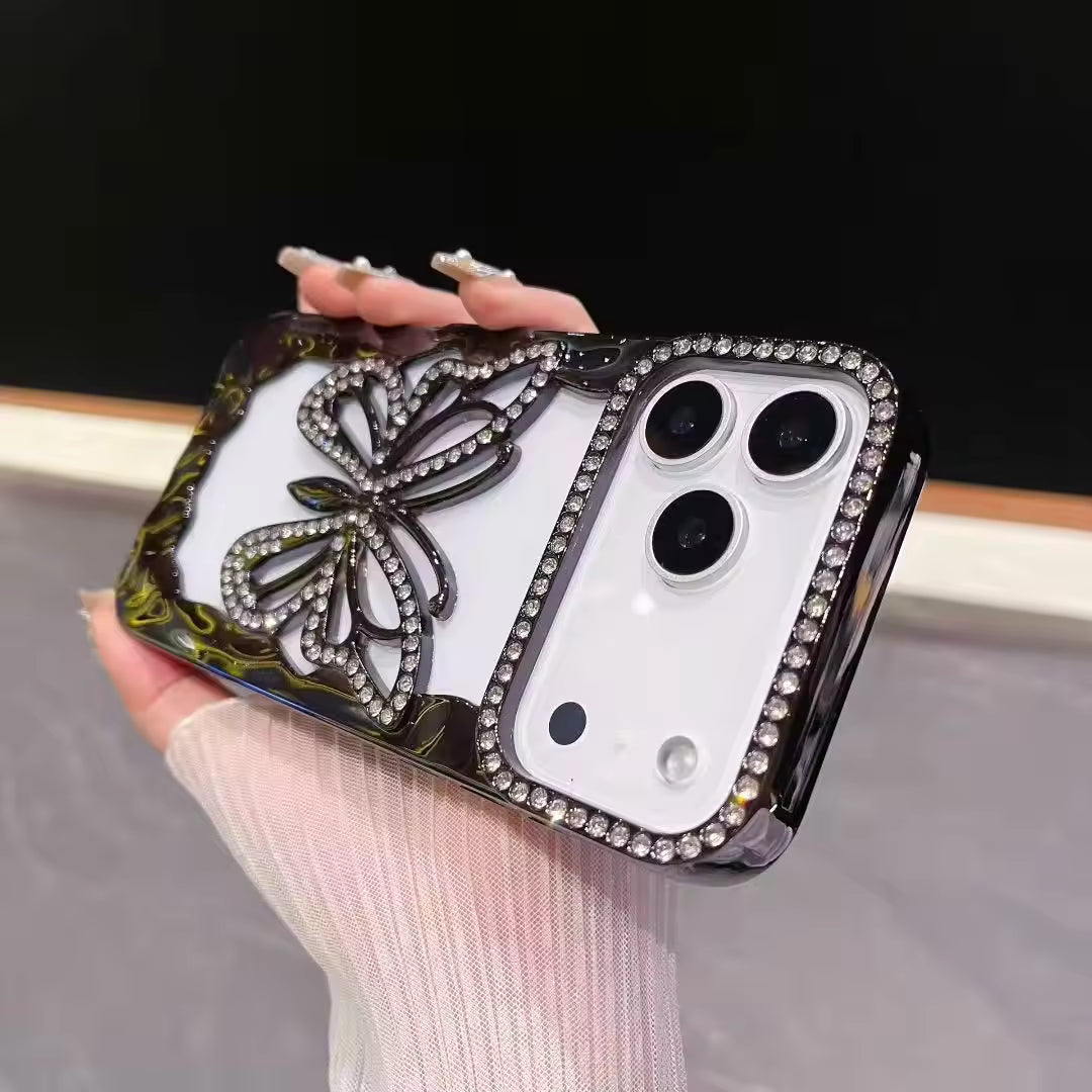 Crystal Butterfly Bling Case For iPhone