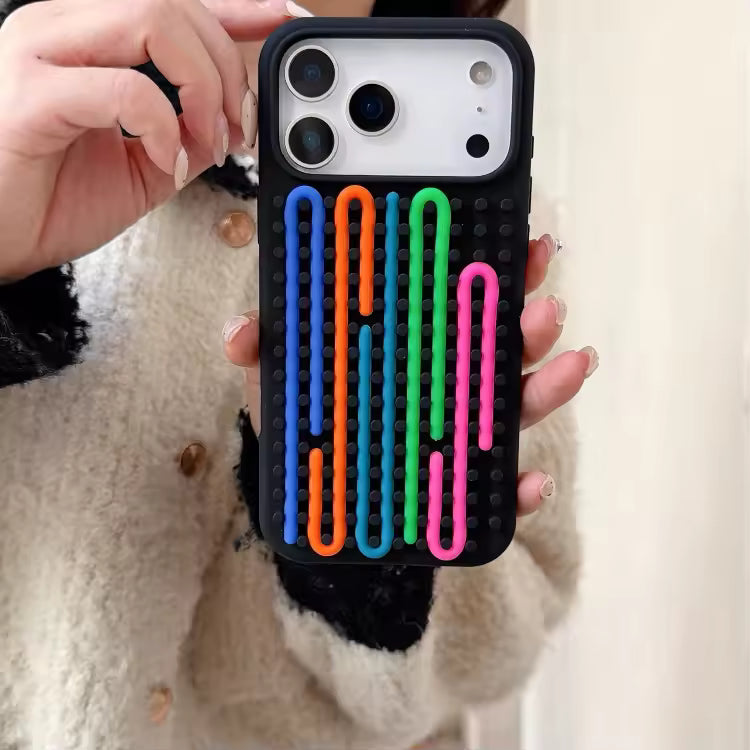 Pro Rainbow WaveLoop 3D Case For iPhone