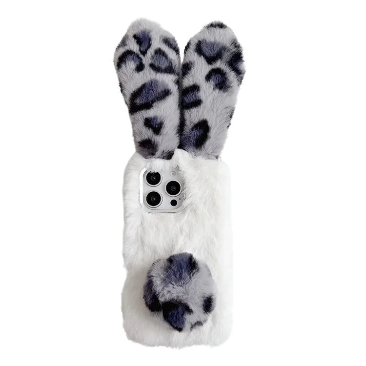 Bunny Ears Fluffy Furry Case For iPhone