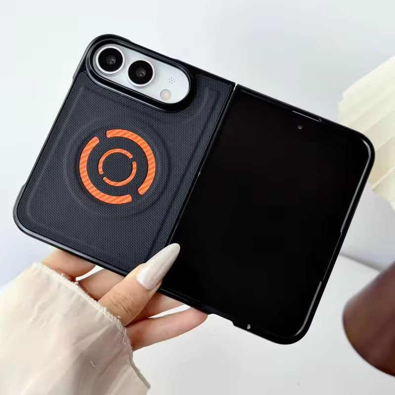Magnetic Fabric Texture Protective Case for iPhone Duo