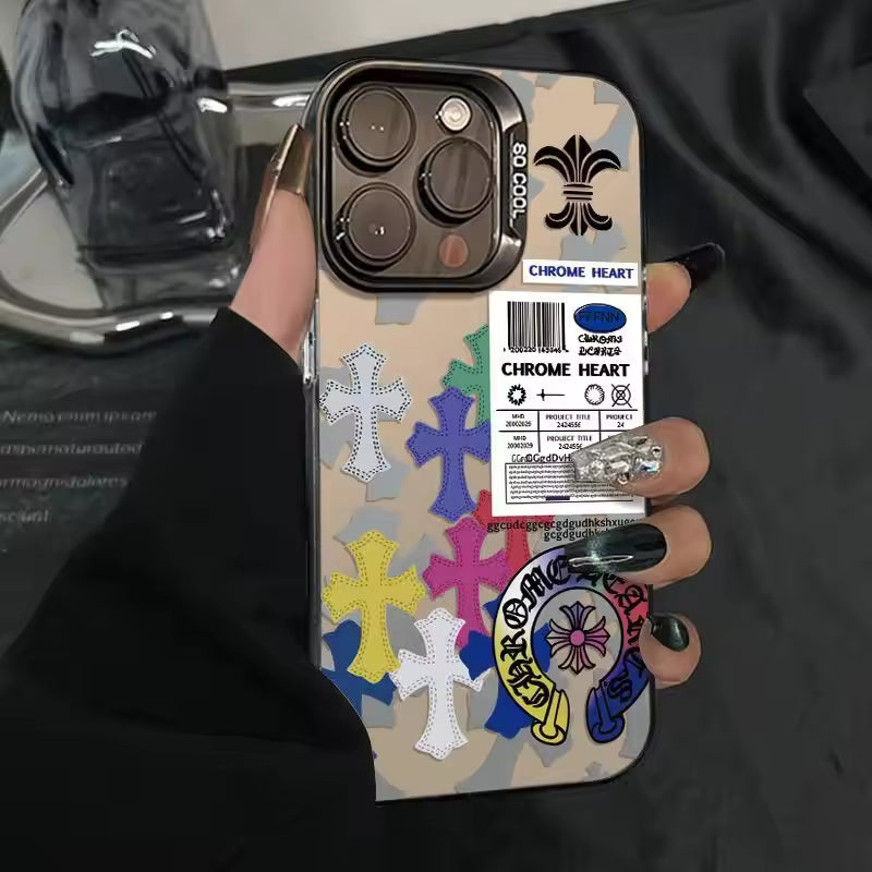Patchwork Cross Design Case For iPhone
